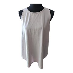 Women's Tank Top Size Largl Overlap Hem Racerback Sweet Lilac RN#11126 New‎ Tags